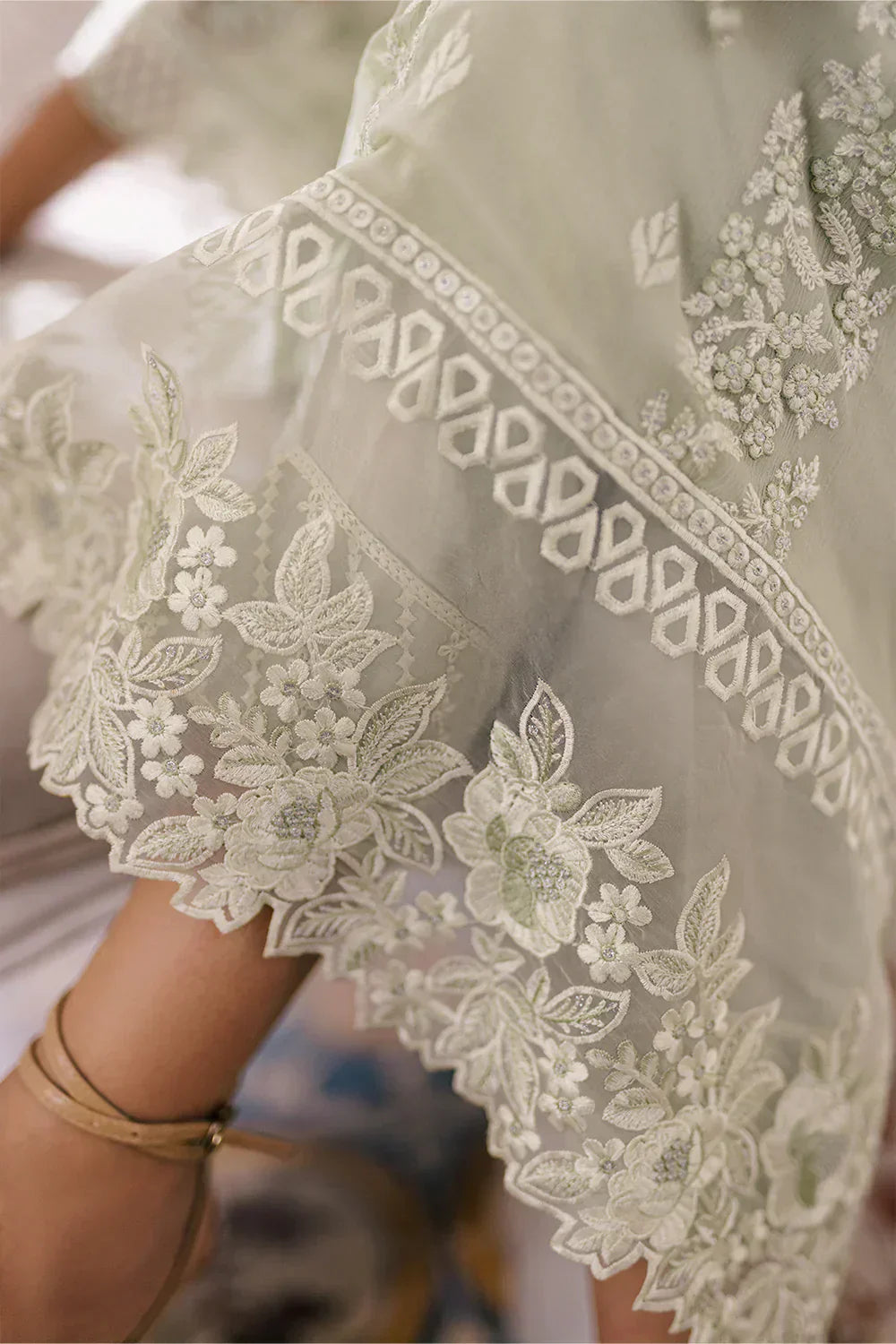 Azure | Ensembles Embroidered Formals | Enchanted Moss - House Of Hania