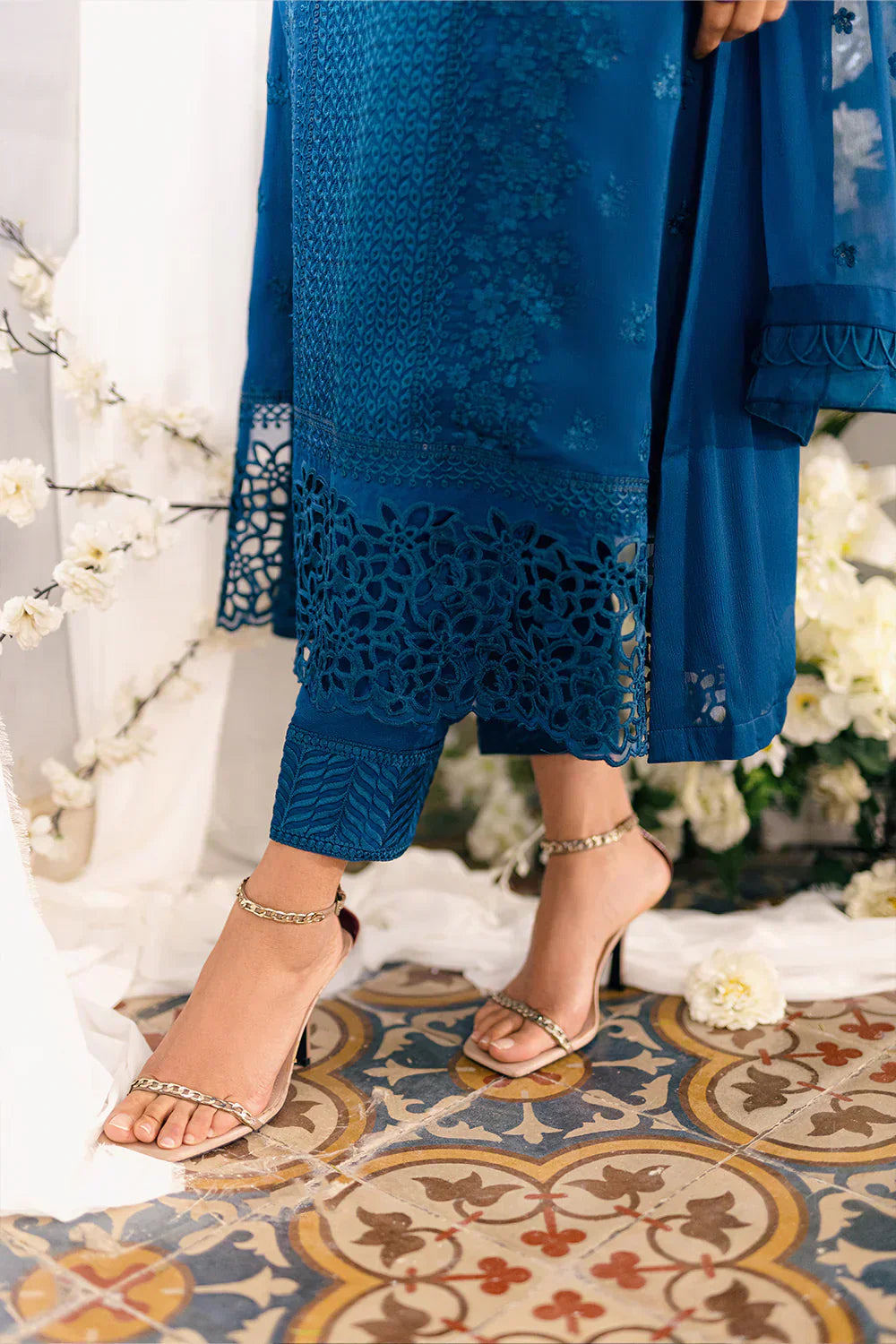 Azure | Ensembles Embroidered Formals | Galactic Glow - House Of Hania
