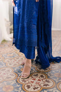 Azure | Ensembles Embroidered Formals | Iris Charm - House Of Hania