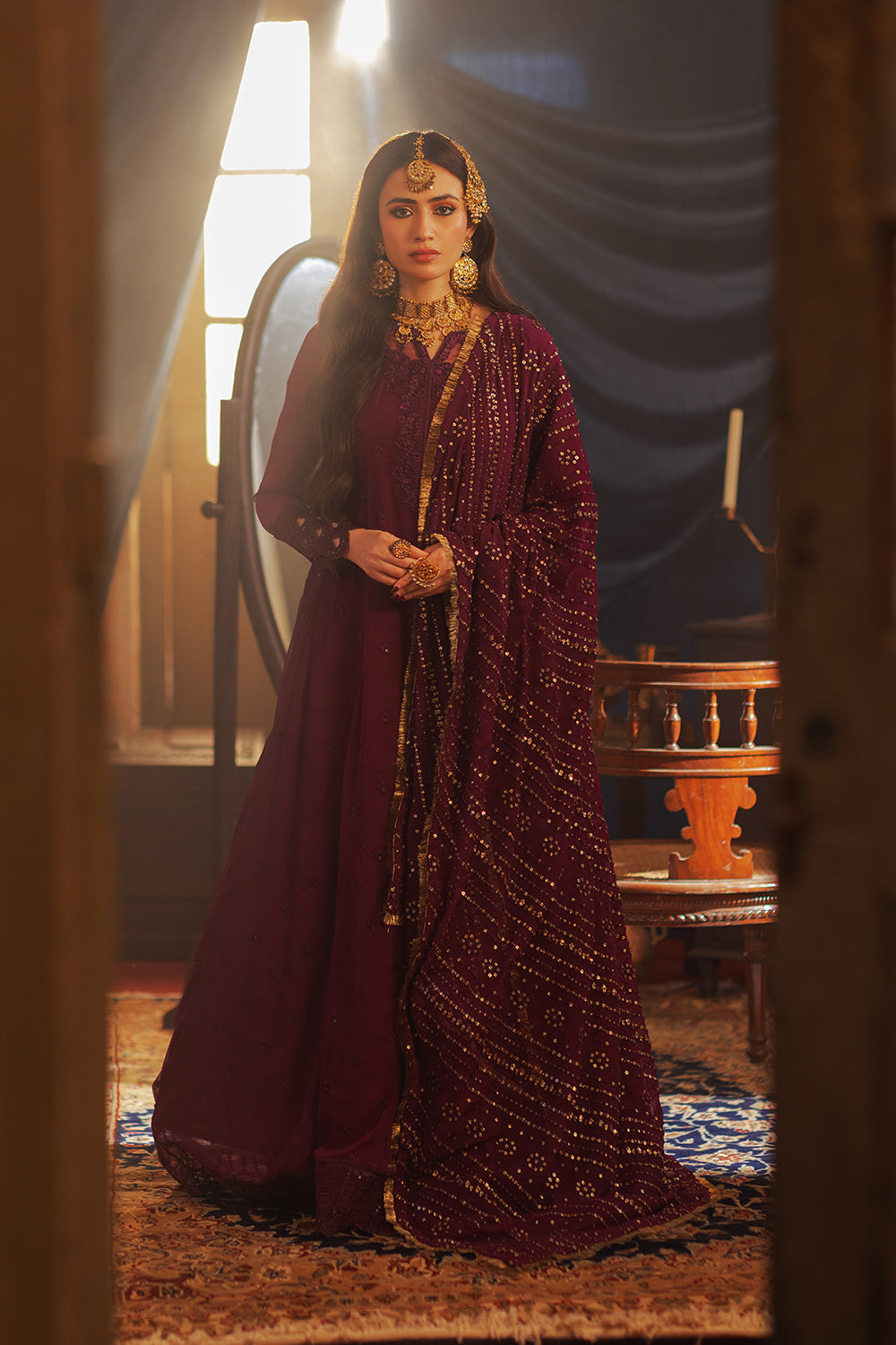 Azure | Ensembles Embroidered Formals | Mysterious Fairy - House Of Hania