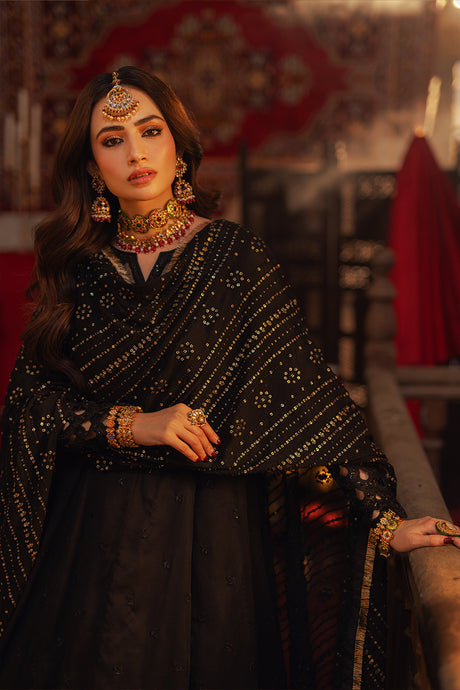 Azure | Ensembles Embroidered Formals | Noir Majesty - House Of Hania
