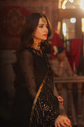 Azure | Ensembles Embroidered Formals | Noir Majesty - House Of Hania