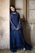 Azure | Ensembles Embroidered Formals | Serene Sapphire - House Of Hania