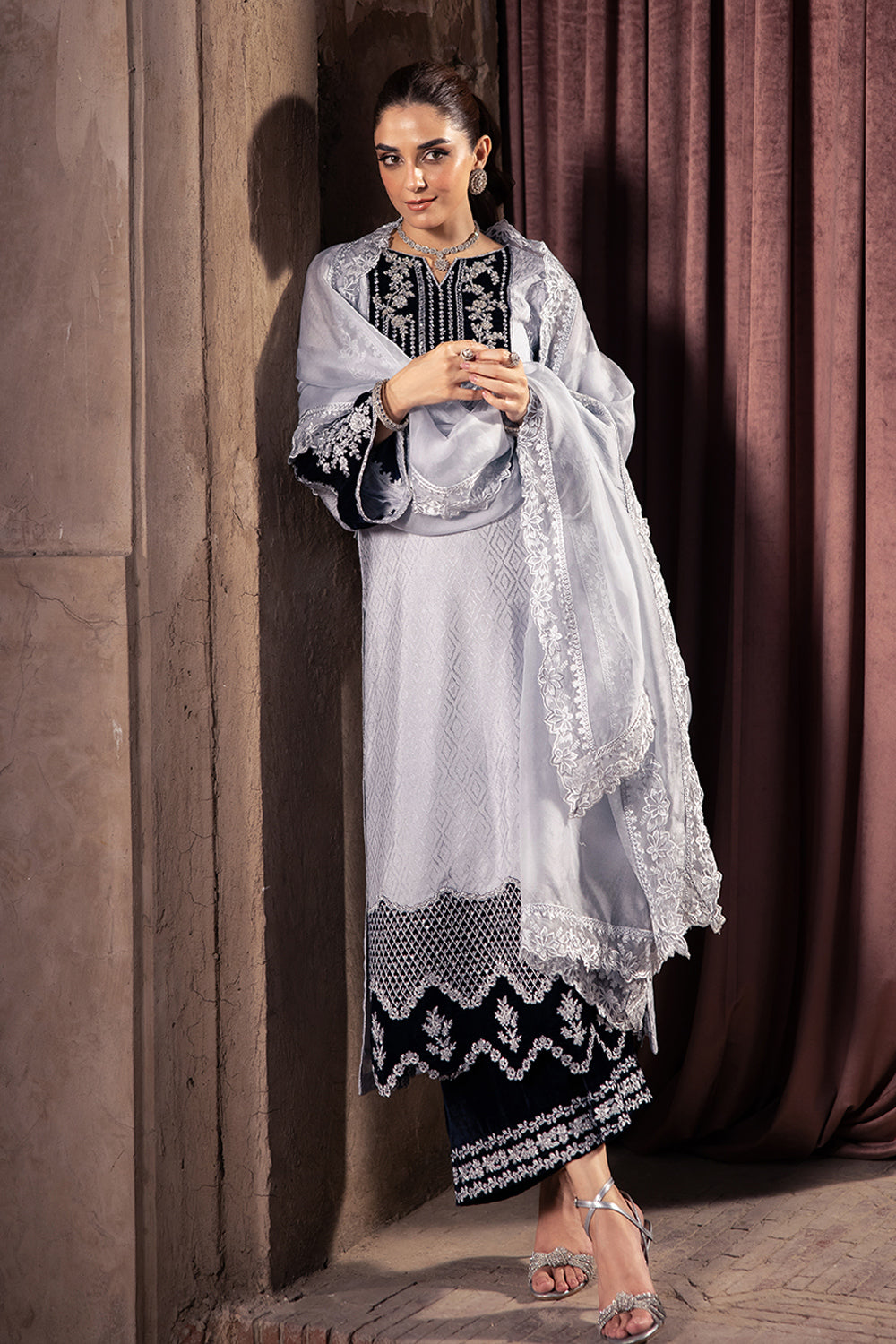 Azure | Vogue Formals | Celestial Silver - House Of Hania