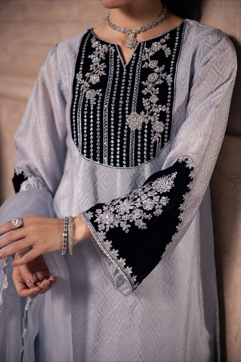 Azure | Vogue Formals | Celestial Silver - House Of Hania