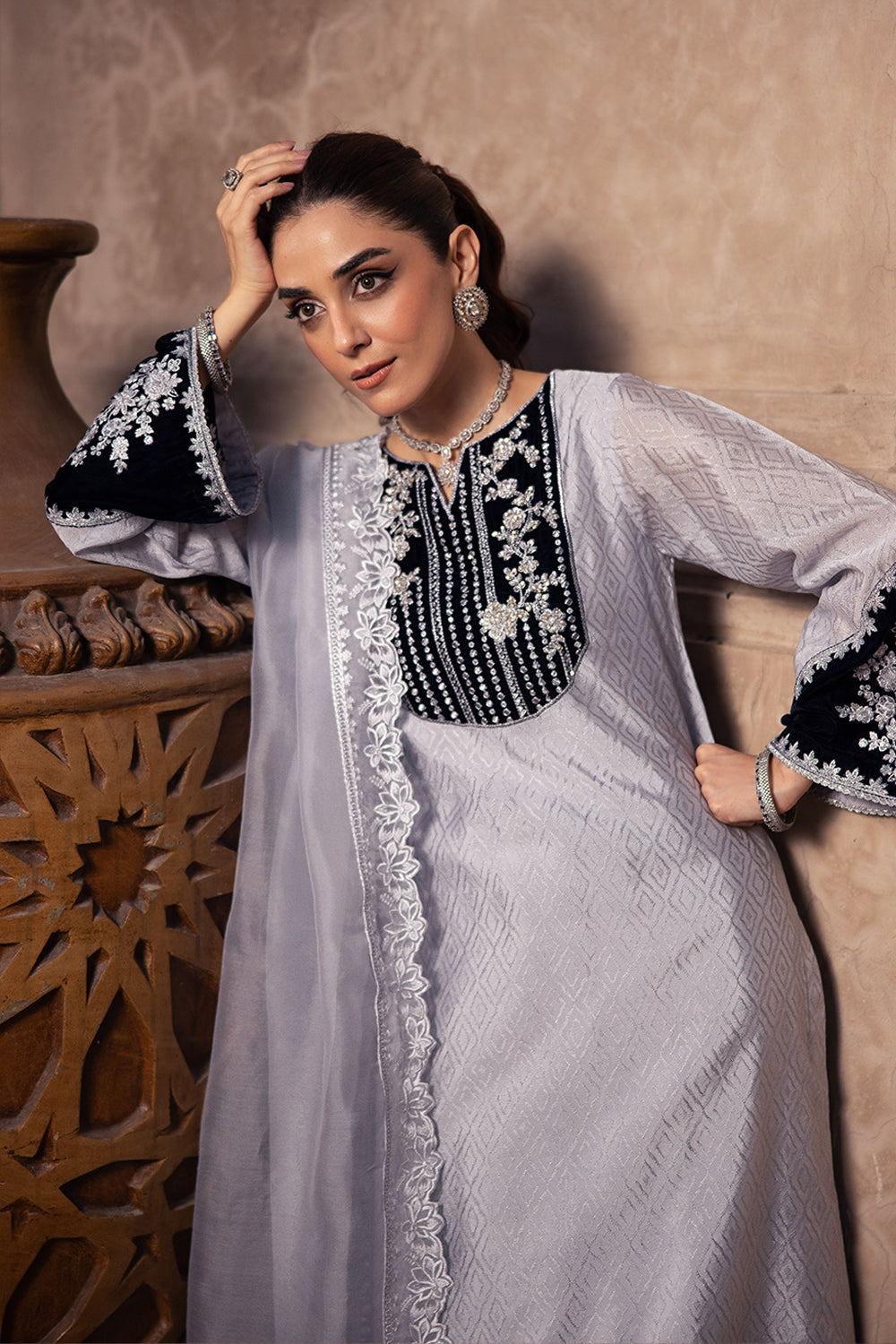 Azure | Vogue Formals | Celestial Silver - House Of Hania