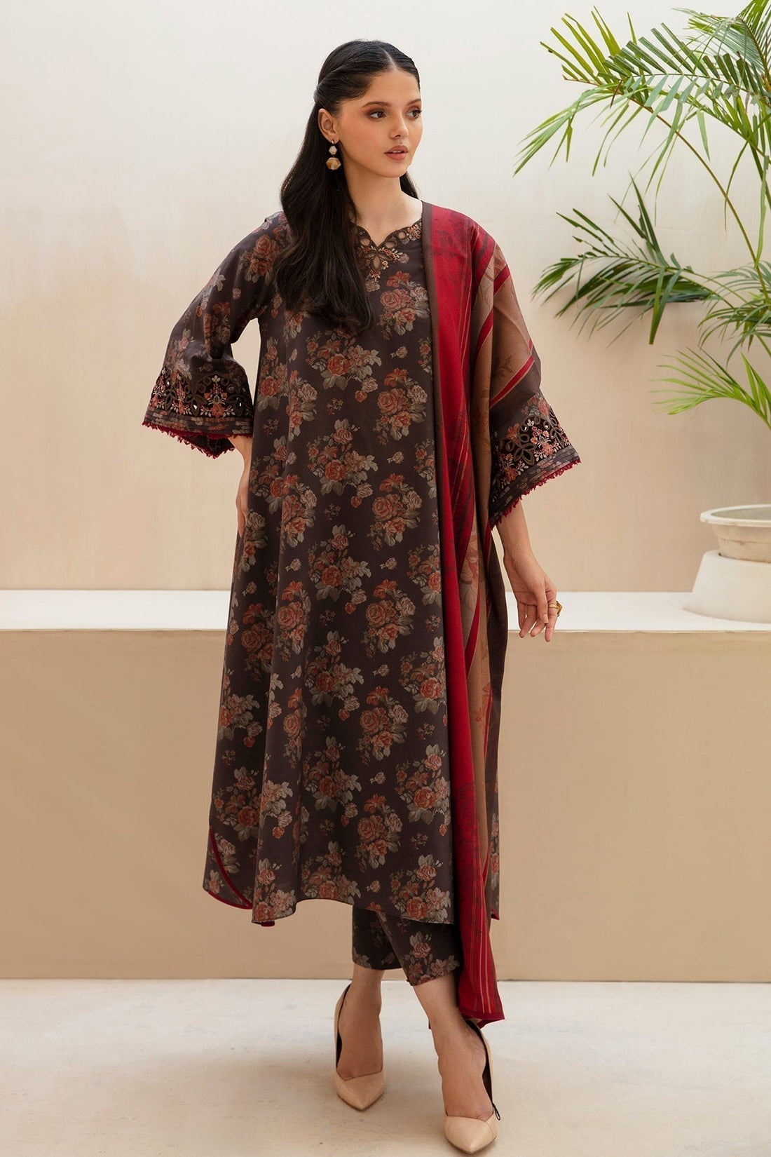 BAROQUE-DIGITAL PRINTED VISCOSE UF-438 - House Of Hania