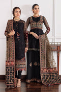 BAROQUE-EMBROIDERED CHIFFON CH09-04 - House Of Hania