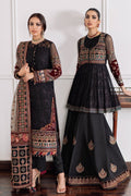 BAROQUE-EMBROIDERED CHIFFON CH09-04 - House Of Hania