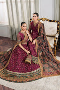 BAROQUE | EMBROIDERED CHIFFON CH12-03 - House Of Hania