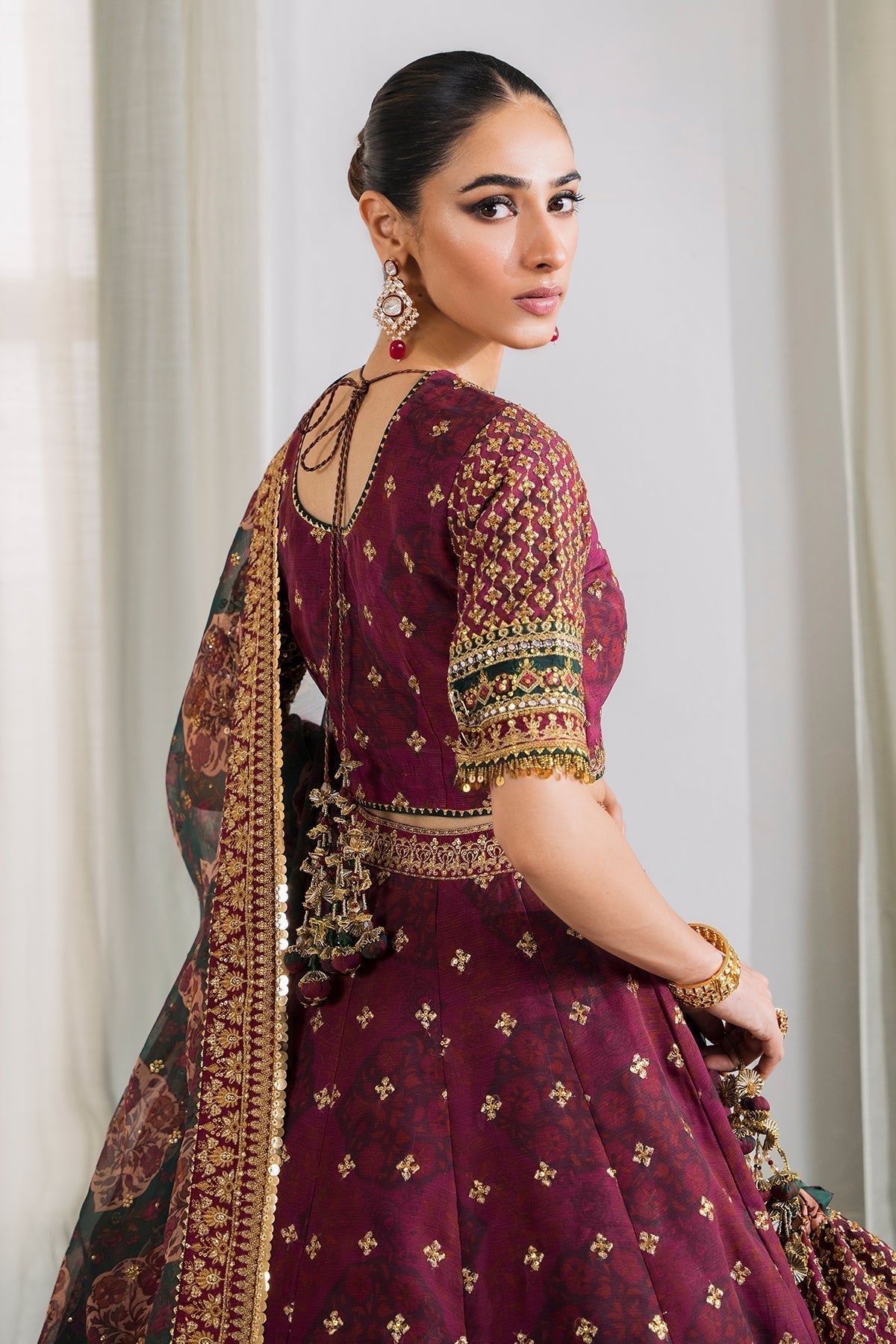 BAROQUE | EMBROIDERED CHIFFON CH12-03 - House Of Hania