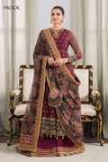 BAROQUE | EMBROIDERED CHIFFON CH12-03 - House Of Hania