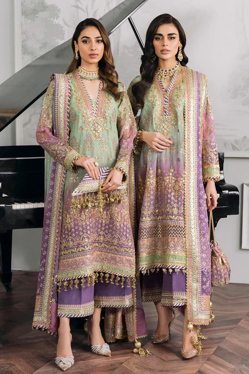BAROQUE | EMBROIDERED CHIFFON CH12-08 - House Of Hania