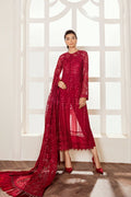 BAROQUE-EMBROIDERED CHIFFON UF-37 - House Of Hania