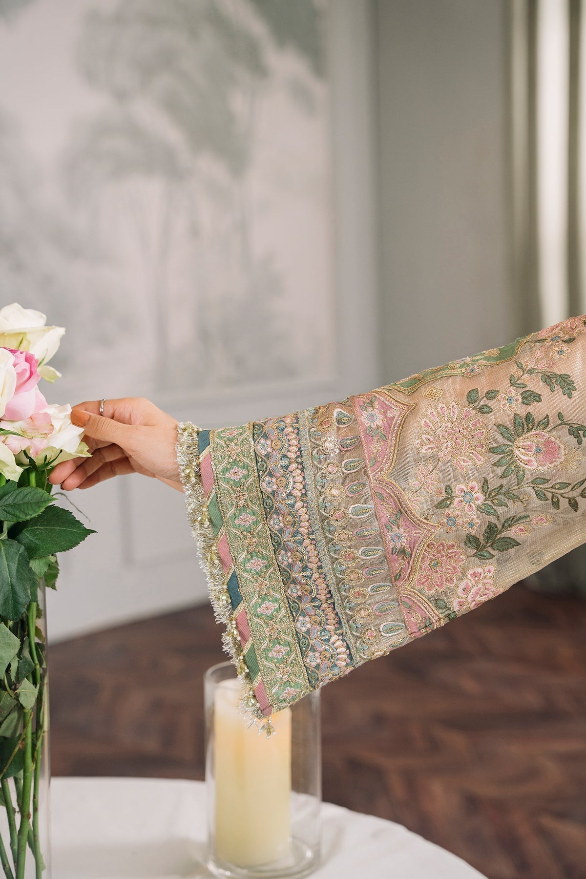 BAROQUE | EMBROIDERED MASURI CH12-04 - House Of Hania