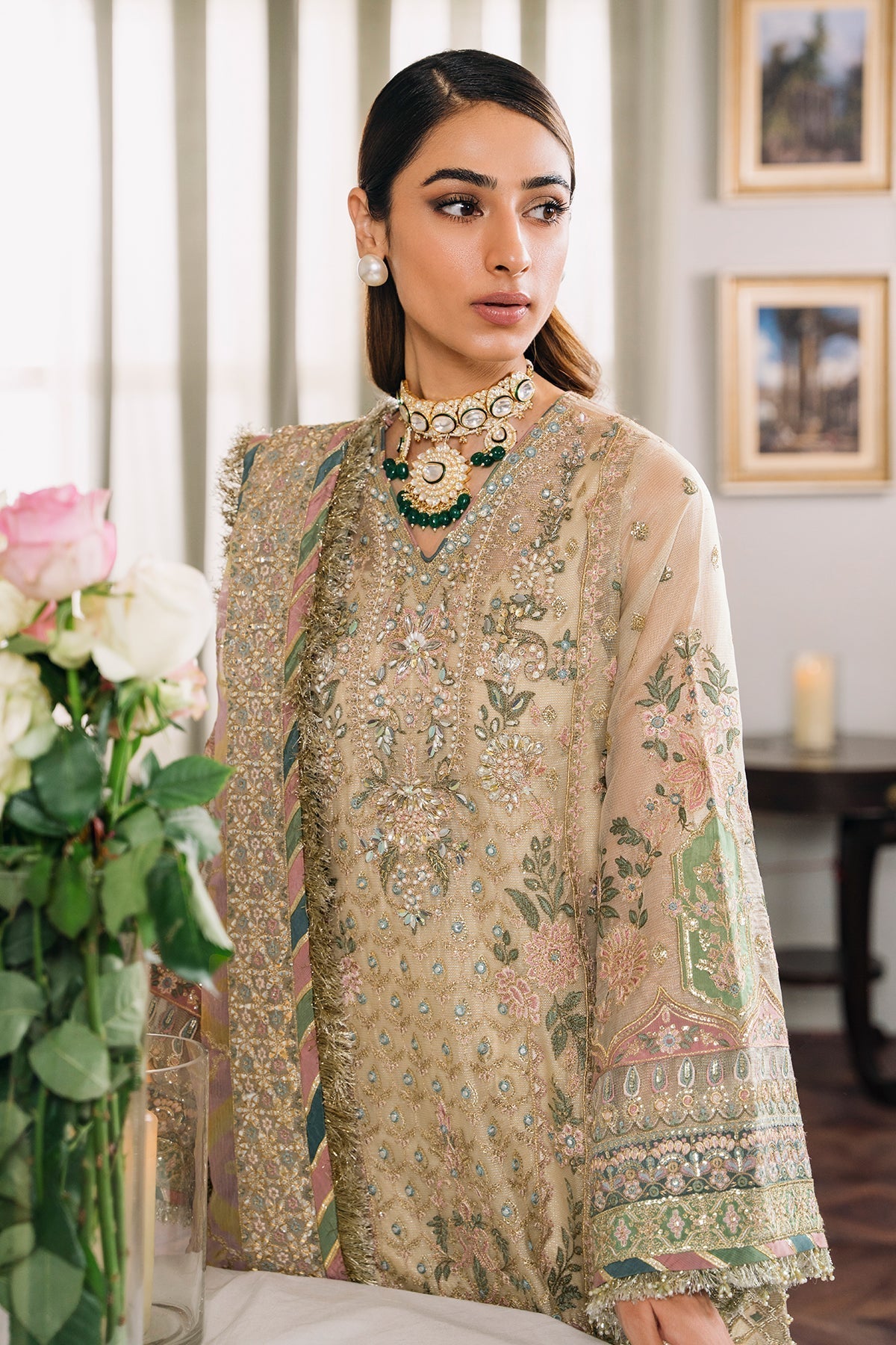 BAROQUE | EMBROIDERED MASURI CH12-04 - House Of Hania