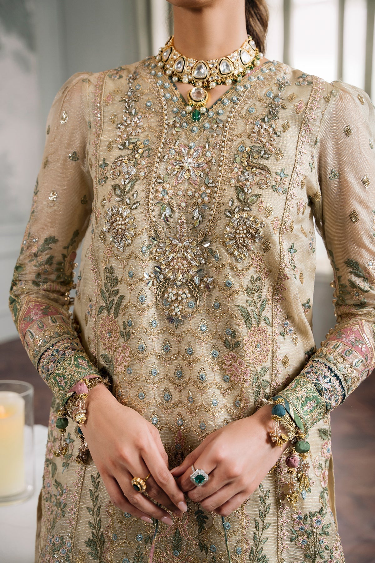 BAROQUE | EMBROIDERED MASURI CH12-04 - House Of Hania