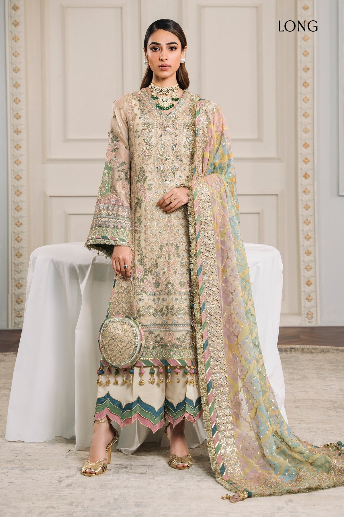 BAROQUE | EMBROIDERED MASURI CH12-04 - House Of Hania