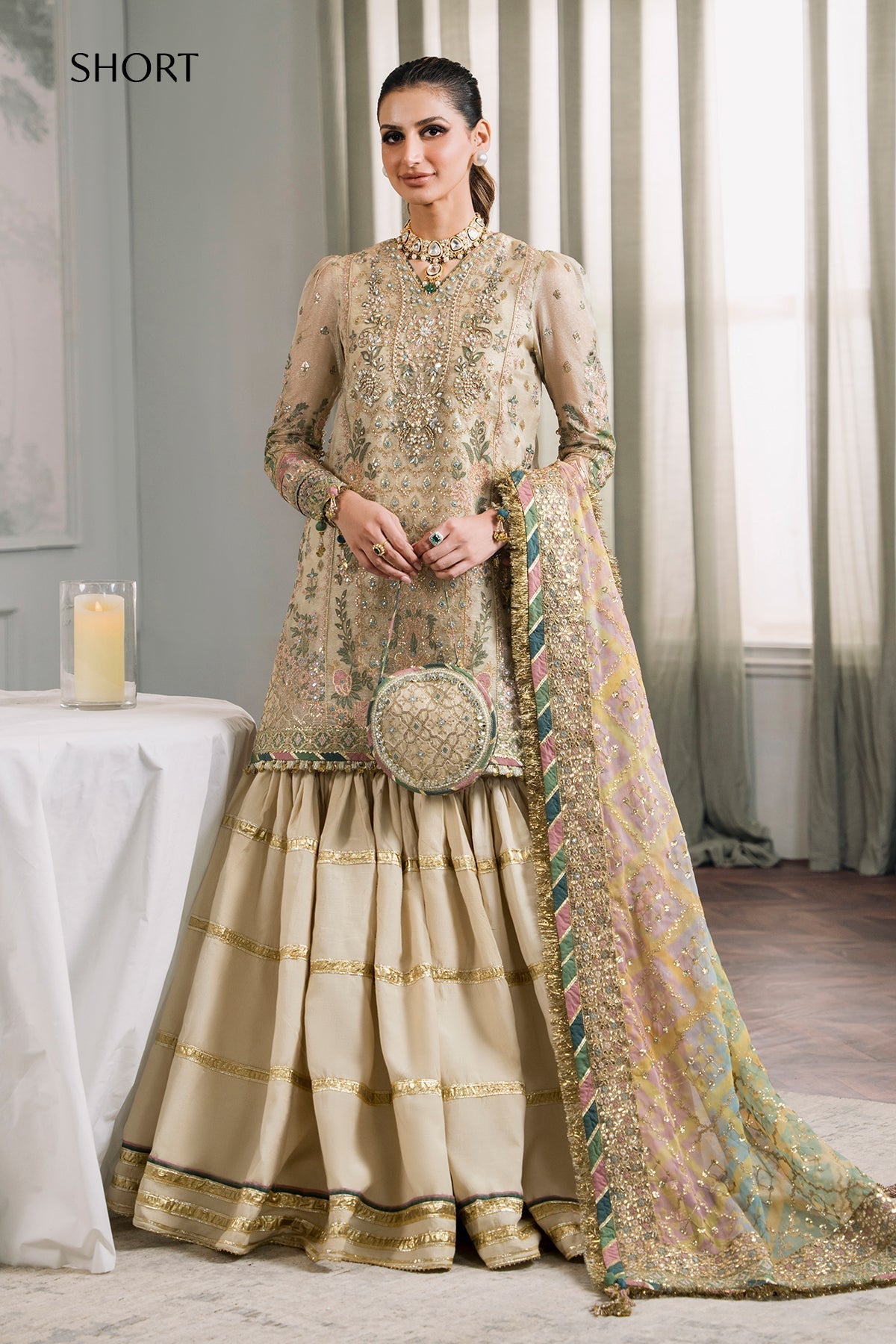 BAROQUE | EMBROIDERED MASURI CH12-04 - House Of Hania