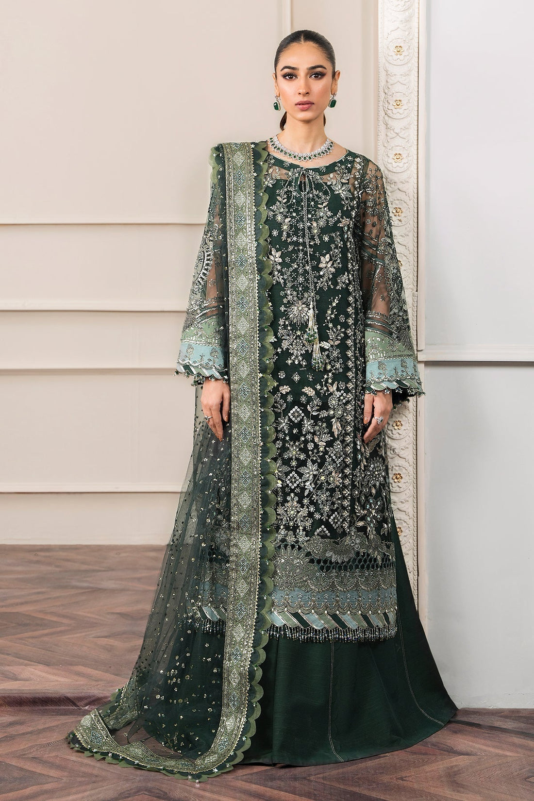 BAROQUE | EMBROIDERED NET CH12-05 - House Of Hania