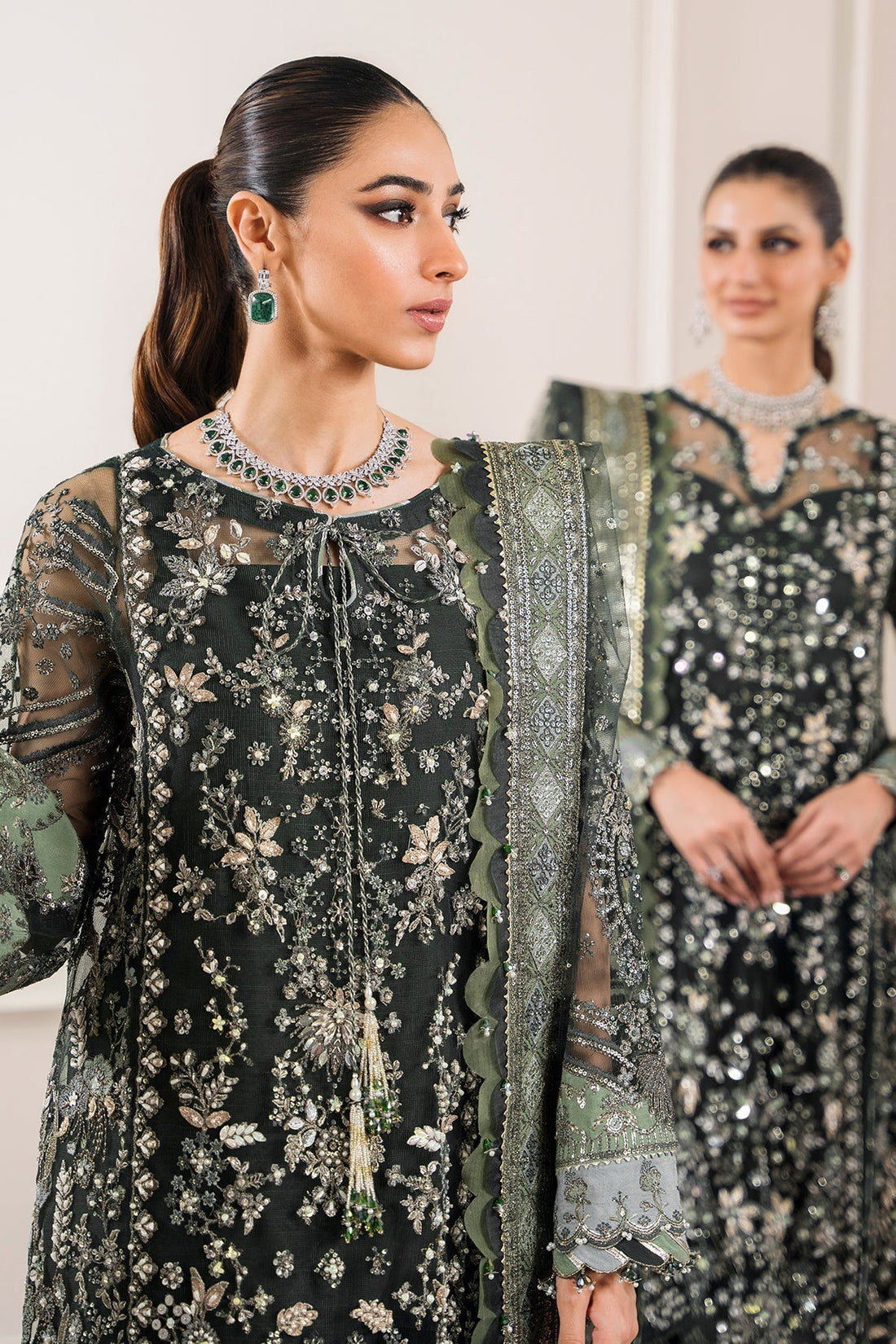 BAROQUE | EMBROIDERED NET CH12-05 - House Of Hania