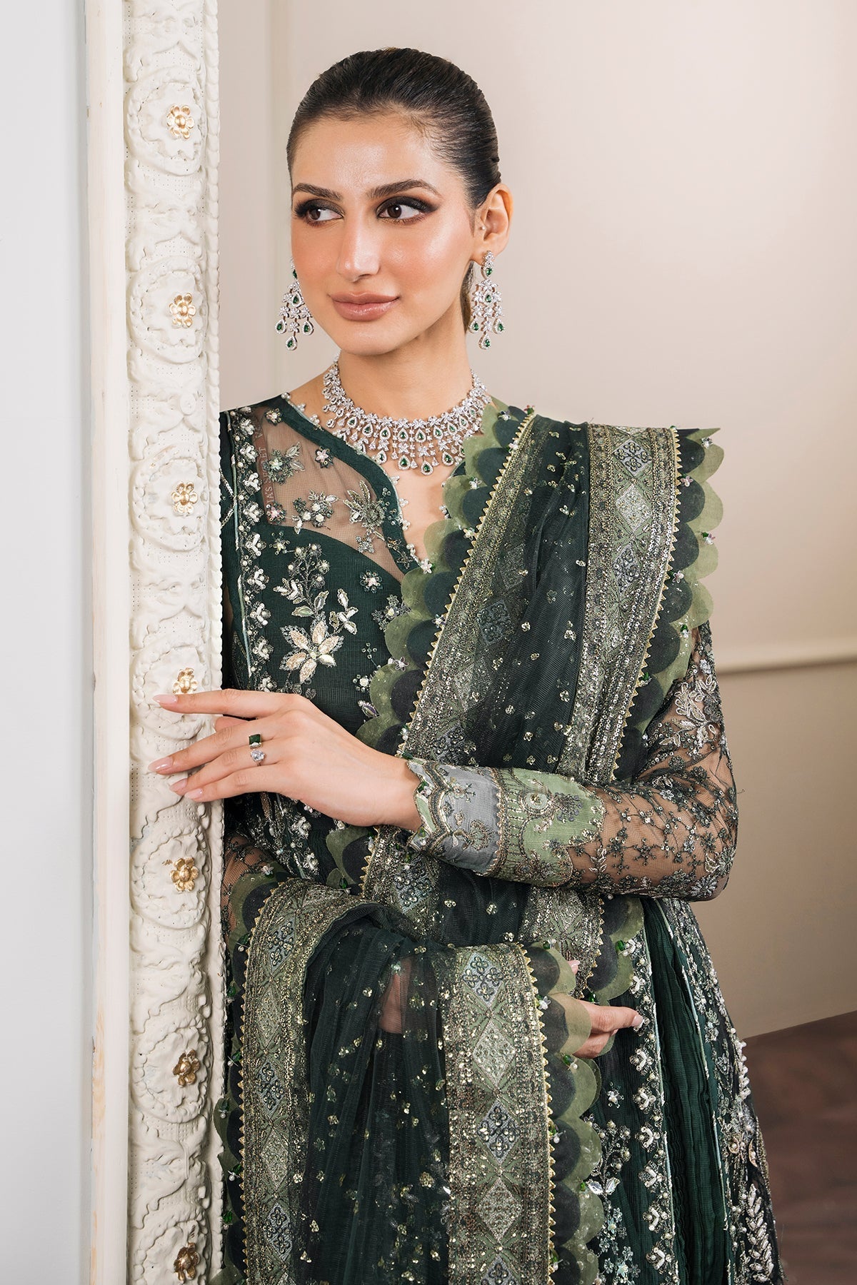 BAROQUE | EMBROIDERED NET CH12-05 - House Of Hania