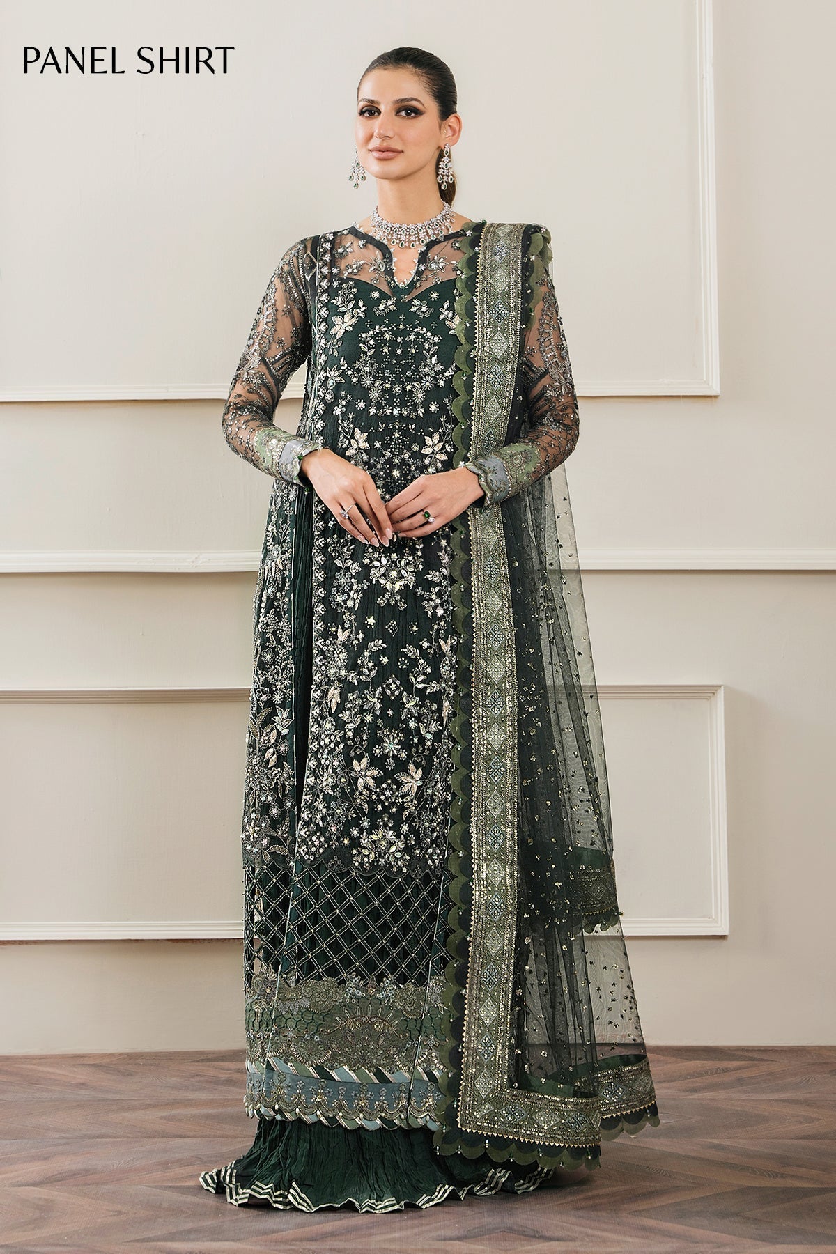 BAROQUE | EMBROIDERED NET CH12-05 - House Of Hania