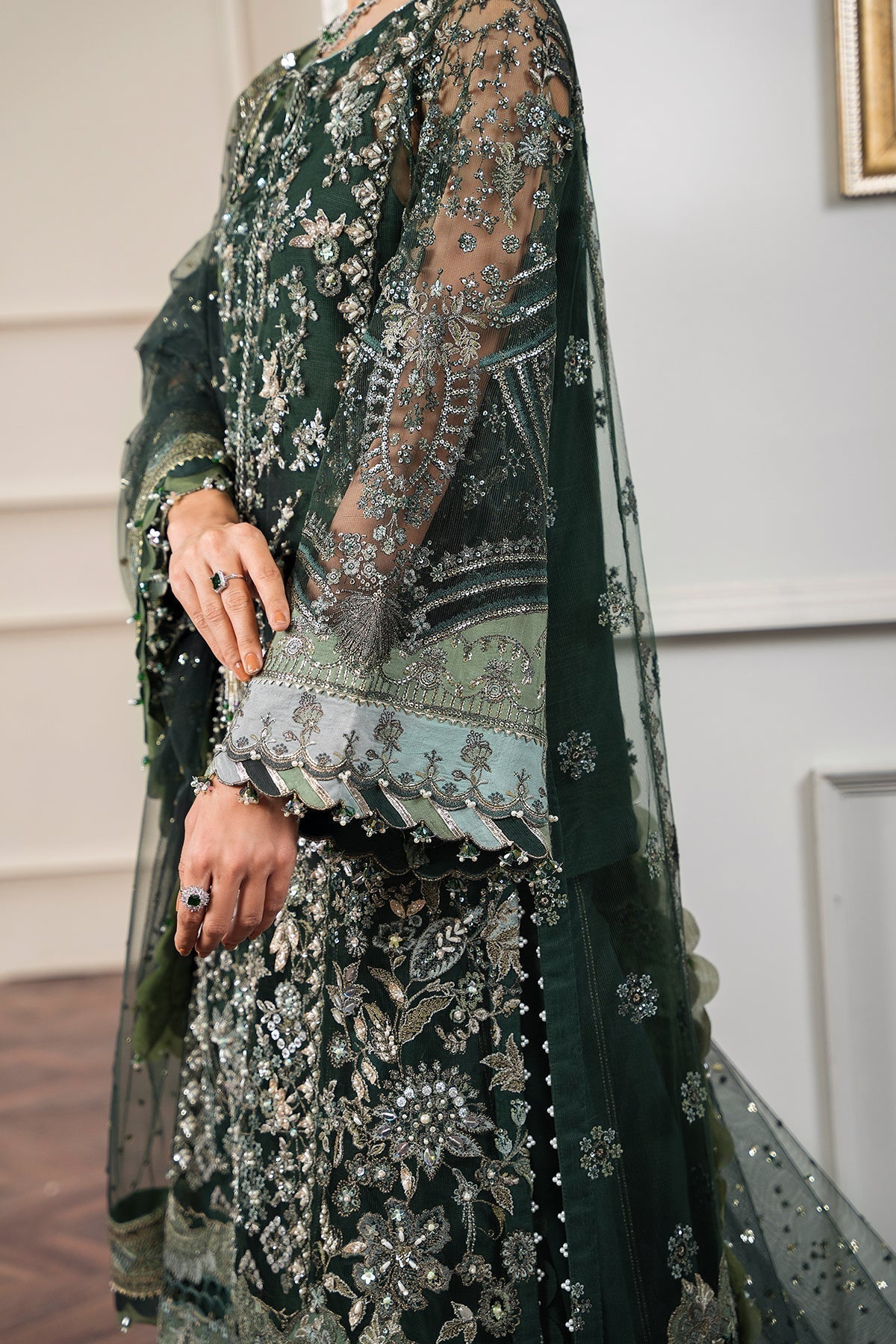 BAROQUE | EMBROIDERED NET CH12-05 - House Of Hania