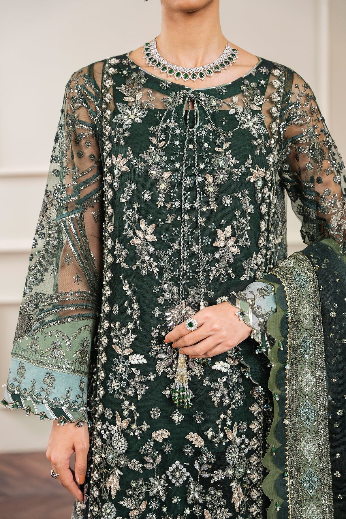 BAROQUE | EMBROIDERED NET CH12-05 - House Of Hania