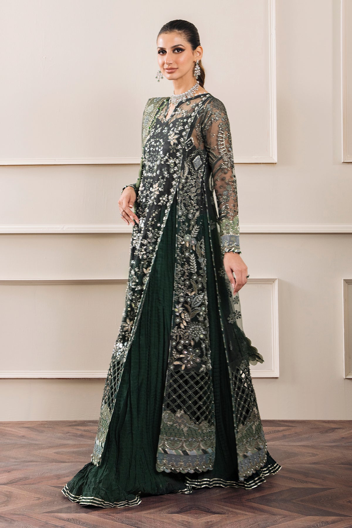 BAROQUE | EMBROIDERED NET CH12-05 - House Of Hania