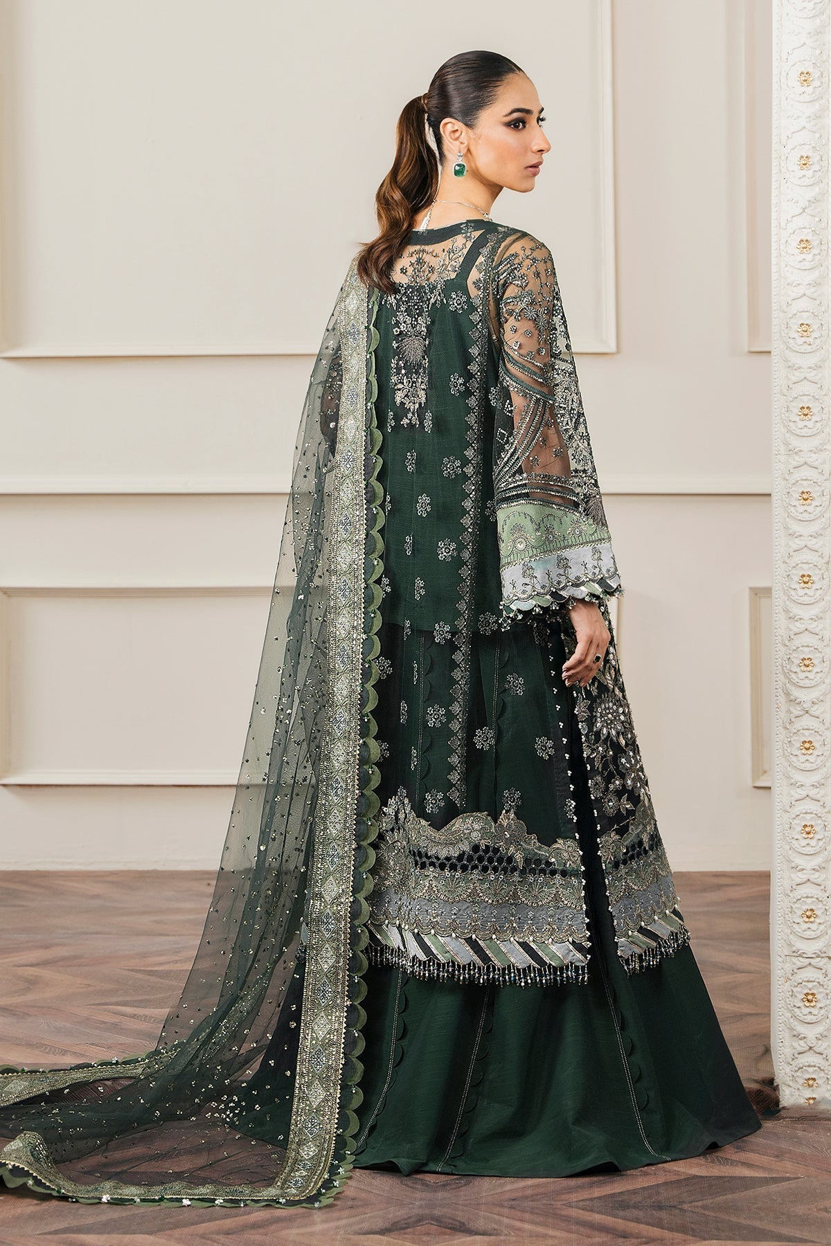 BAROQUE | EMBROIDERED NET CH12-05 - House Of Hania