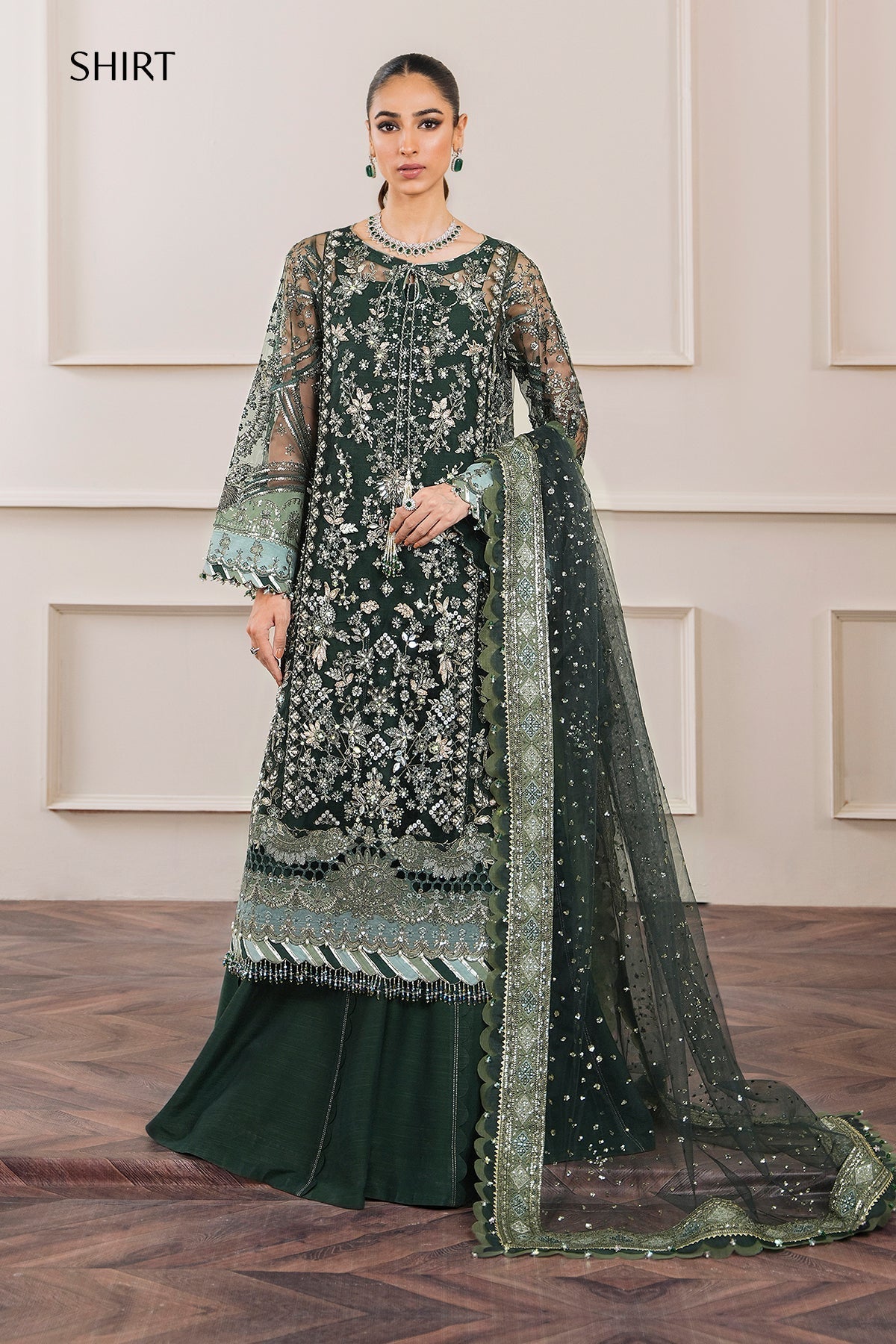 BAROQUE | EMBROIDERED NET CH12-05 - House Of Hania