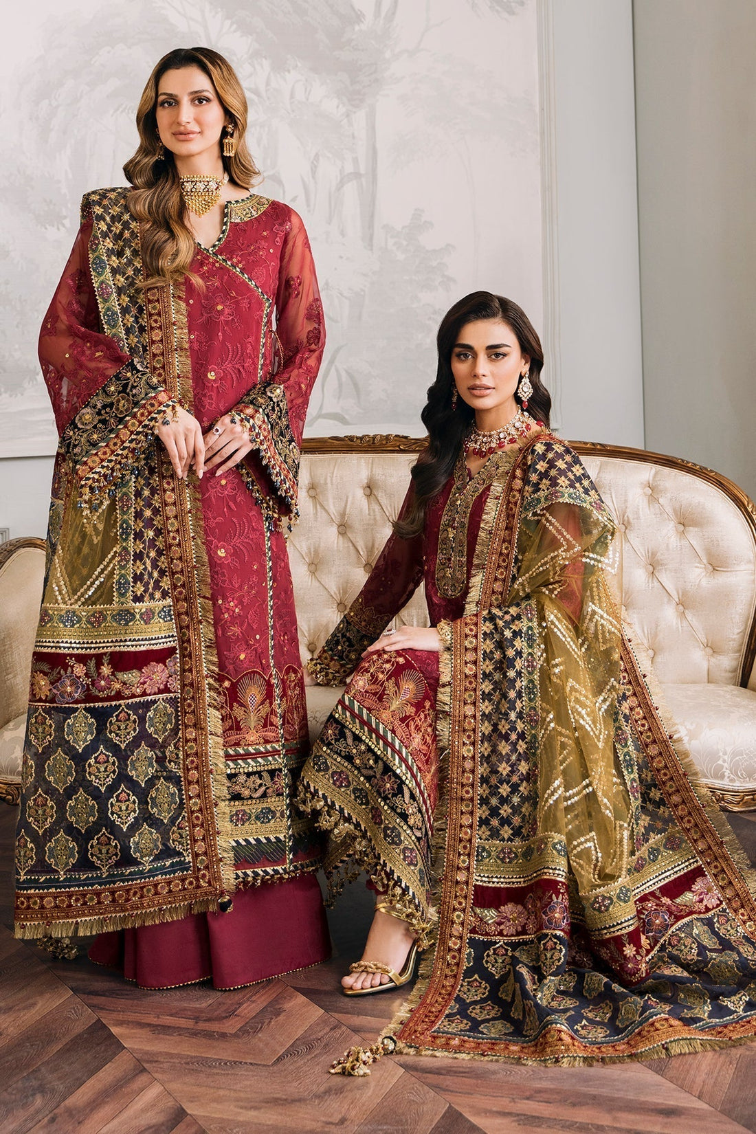 BAROQUE | EMBROIDERED NET CH12-07 - House Of Hania