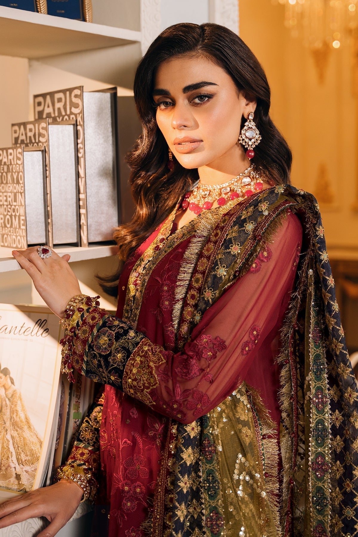 BAROQUE | EMBROIDERED NET CH12-07 - House Of Hania