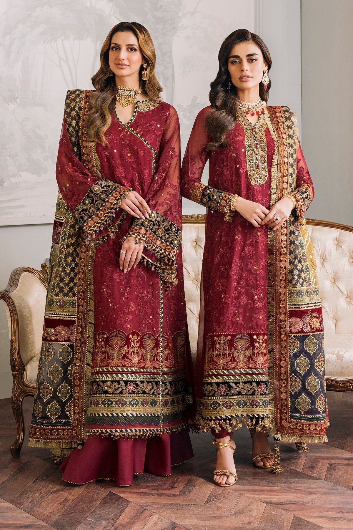 BAROQUE | EMBROIDERED NET CH12-07 - House Of Hania