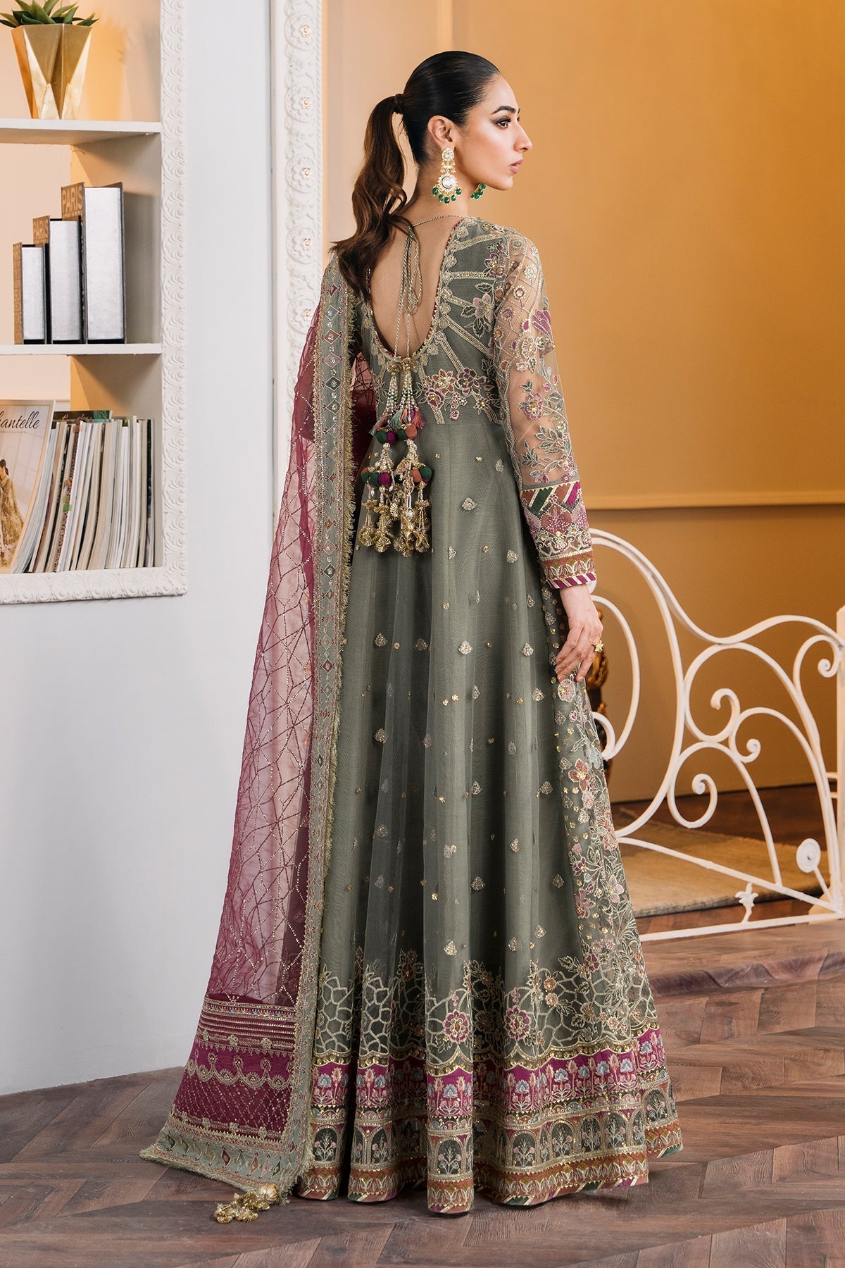 BAROQUE | EMBROIDERED NET CH12-07 - House Of Hania
