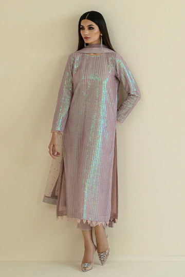 BAROQUE | EMBROIDERED NET UF-384 - House Of Hania