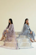 BAROQUE | EMBROIDERED NET UF-384 - House Of Hania