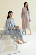 BAROQUE | EMBROIDERED NET UF-384 - House Of Hania