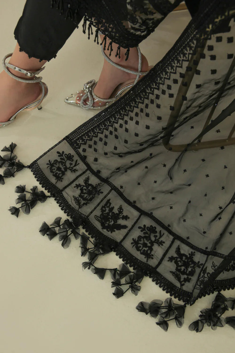 BAROQUE | EMBROIDERED ORGANZA UF-235 - House Of Hania