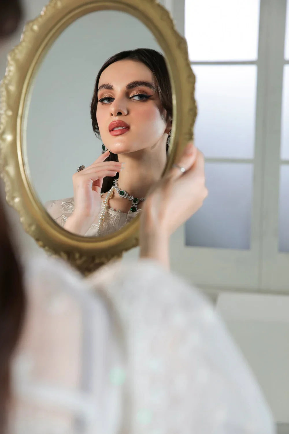 BAROQUE | EMBROIDERED ORGANZA UF-235 - House Of Hania