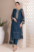 BAROQUE-EMBROIDERED ORGANZA UF-413 - House Of Hania