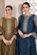 BAROQUE-EMBROIDERED ORGANZA UF-413 - House Of Hania