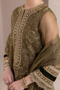 BAROQUE-EMBROIDERED ORGANZA UF-414 - House Of Hania