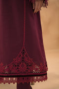 BAROQUE-EMBROIDERED SLUB KHADDAR UF-477 - House Of Hania