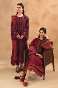 BAROQUE-EMBROIDERED SLUB KHADDAR UF-477 - House Of Hania