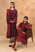 BAROQUE-EMBROIDERED SLUB KHADDAR UF-477 - House Of Hania