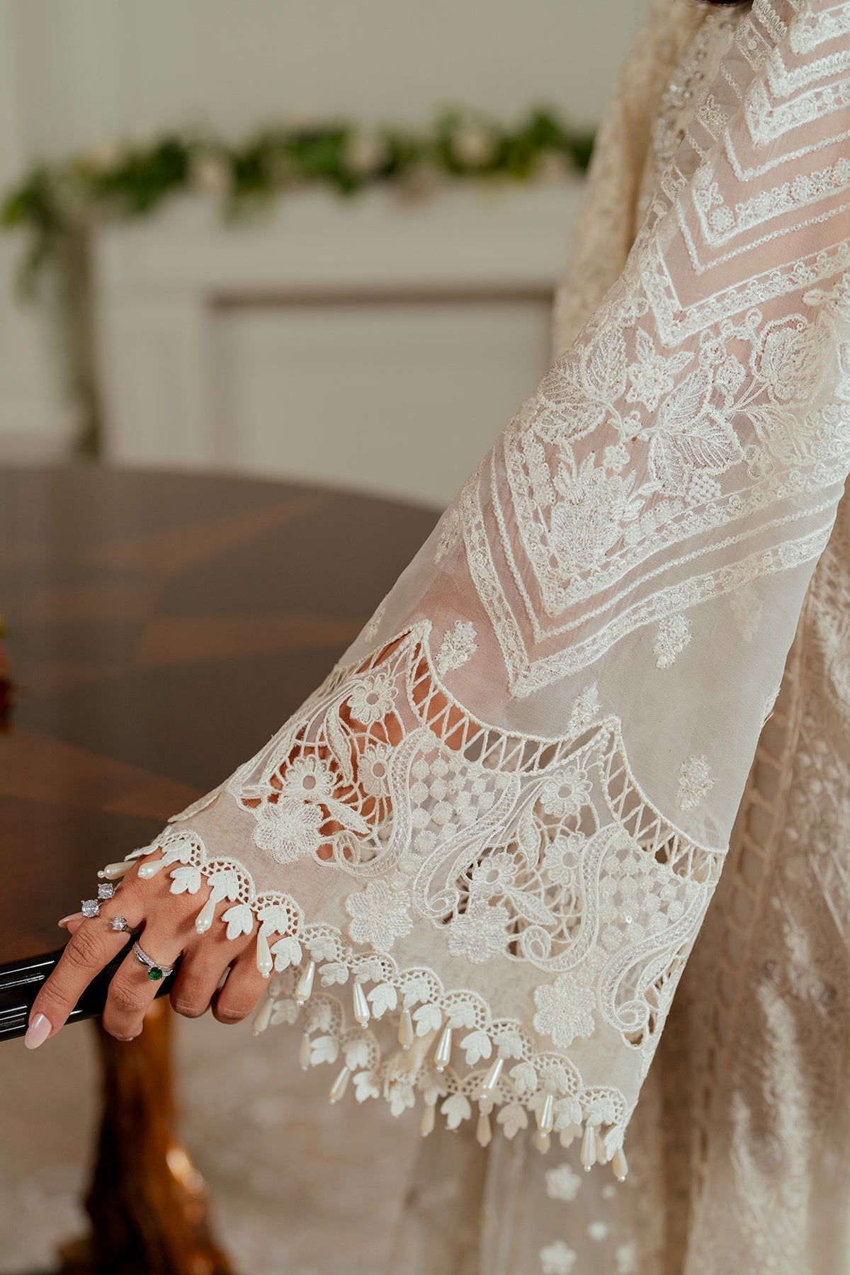 BAROQUE__EMBROIDERED CHIFFON CH13-02 STITCHED - House Of Hania