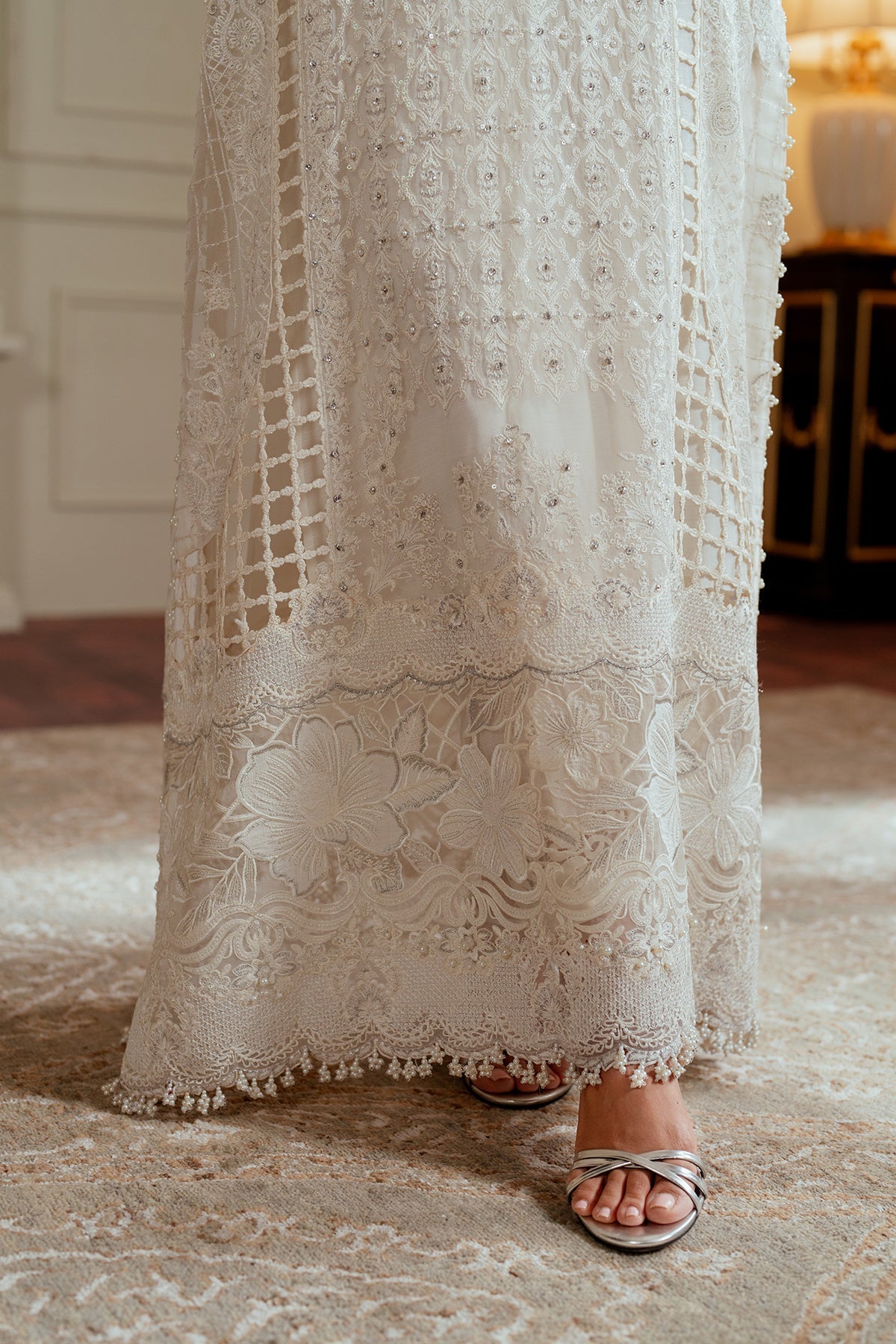 BAROQUE__EMBROIDERED CHIFFON CH13-02 STITCHED - House Of Hania