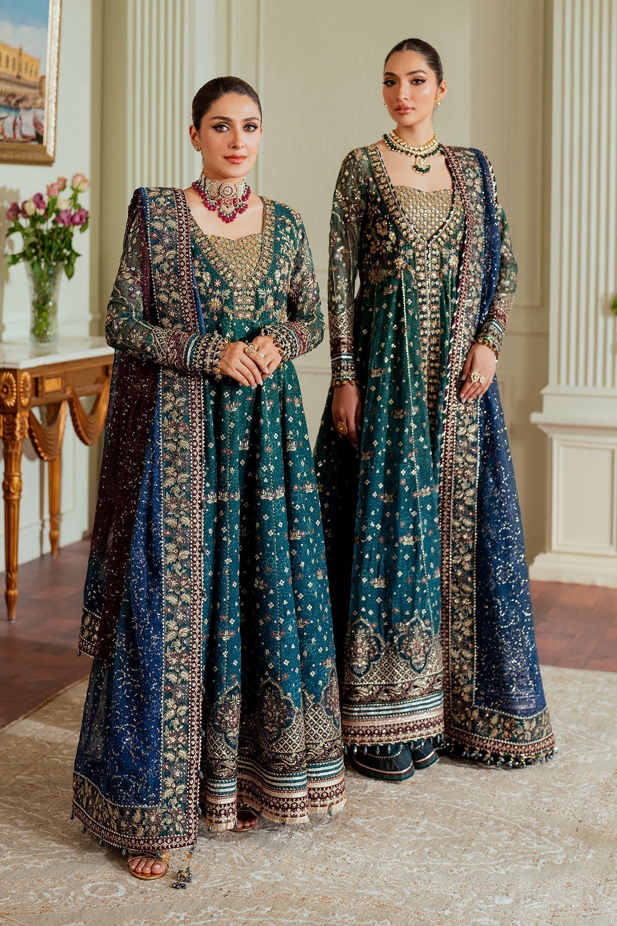 BAROQUE__EMBROIDERED CHIFFON CH13-03 - House Of Hania
